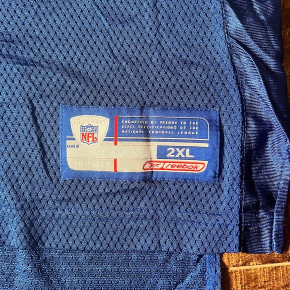 VTG Reebok NY Giants Jeremy Shockey #80 NFL Jersey - Men’s 2XL - Blue - Picture 6 of 7